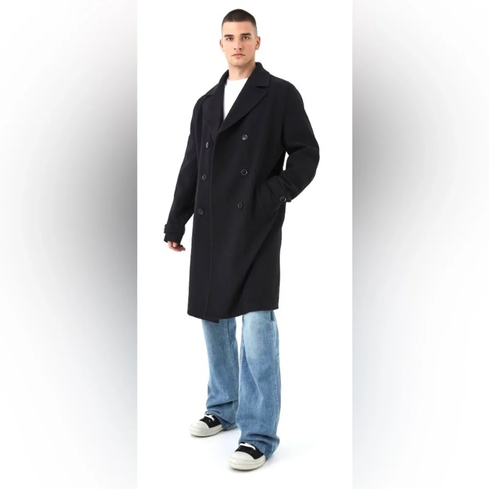 London Fog Vintage Wool Double breasted Men’s long Coat 38S - Picture 15 of 15